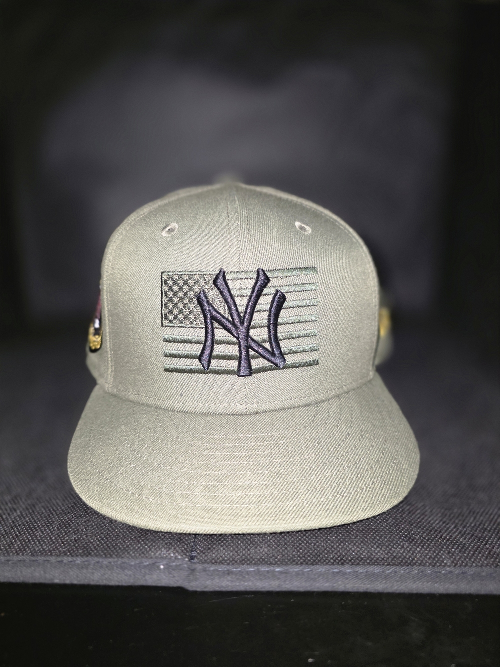 New Era New York Yankees Armed Forces Day Cap Olive Green Size 7.5